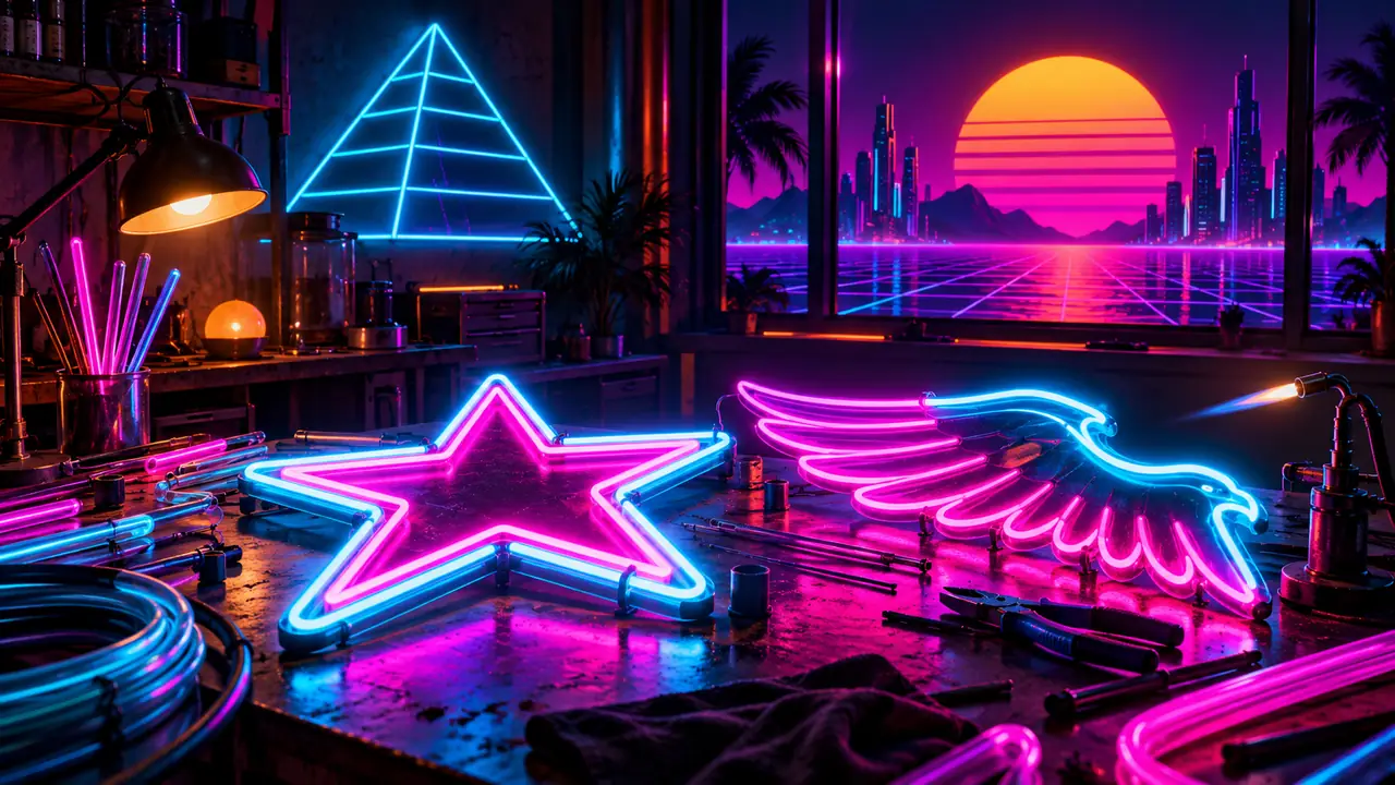 Neon dreams: how 80s style shaped free social games and slots